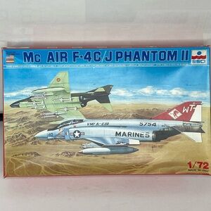 80’s Vintage Model Airplane J Phantom II Scale 1/72 Made in Italy ESCI NIB